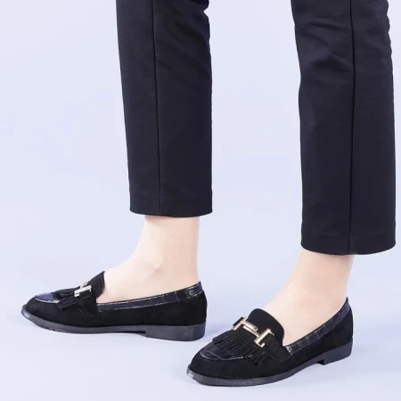 Дамски мокасини Otilia черни