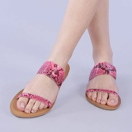 Дамски чехли Simina цикламени