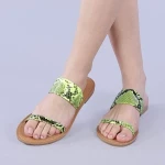 Дамски чехли Simina жълти