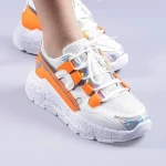 Дамски спортни обувки Leila оранжеви