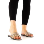 Дамски чехли  Iuliana розово златисти