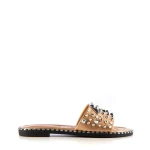 Дамски чехли  Iuliana розово златисти