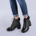 Боти от естествена кожа Dove черни