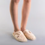 Дамски чехли  Gisa бежови