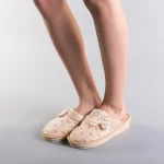 Дамски чехли  Ninis бежови