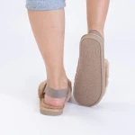 Дамски чехли  Saira каки