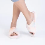 Дамски чехли  Zaya оранжеви многоцветни