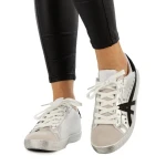 Дамски спортни обувки  Seran бели  с черно