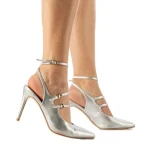 Дамски сандали  Esma сребристи