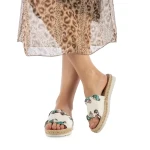 Дамски чехли  Hanina бели