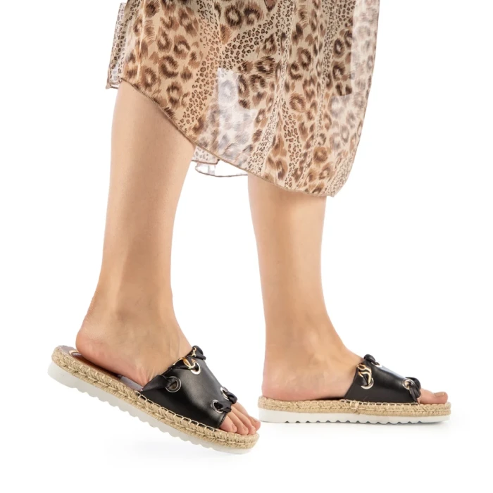 Дамски чехли  Hanina черни