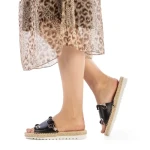 Дамски чехли  Hanina черни