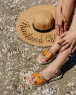 Дамски чехли  Hanina камел