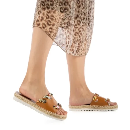 Дамски чехли  Hanina камел