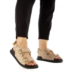 Дамски сандали  Minda бежови