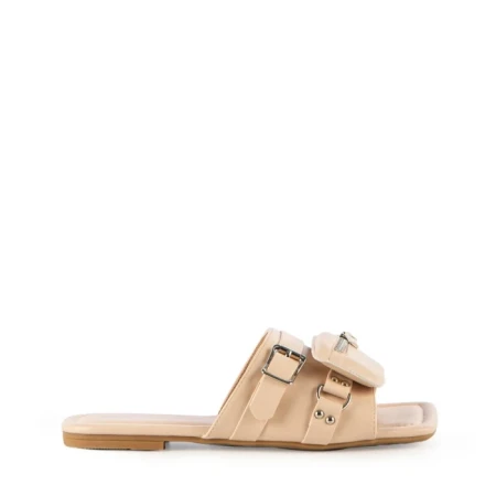 Дамски чехли  Hazany бежови