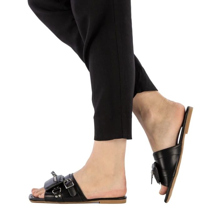 Дамски чехли  Hazany черни