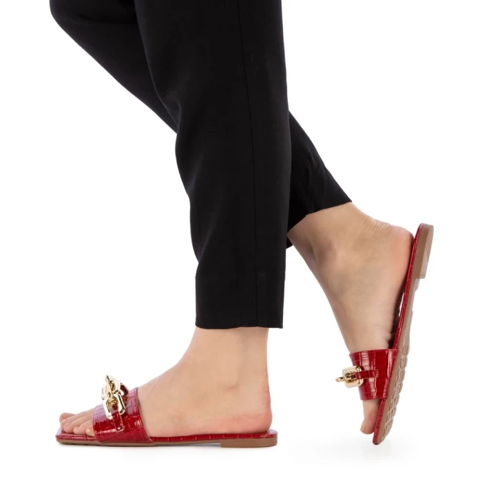 Дамски чехли  Samyna червени