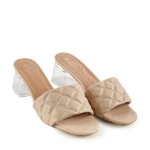 Дамски чехли  Daveli бежови