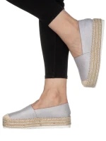 Дамски еспадрили  Drina сребристи