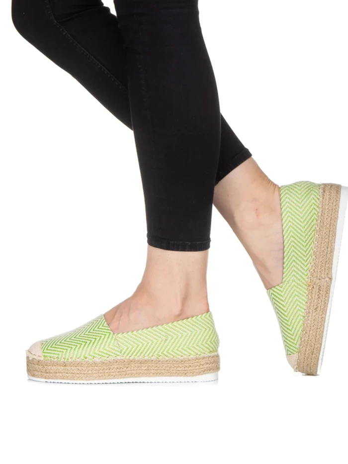 Дамски еспадрили  Mivali зелени