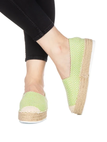 Дамски еспадрили  Mivali зелени
