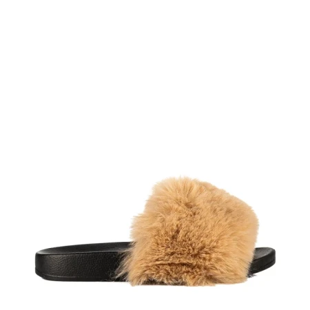 Дамски чехли Connie бежови