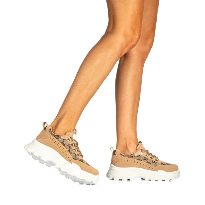 Дамски спортни обувки Roveda каки