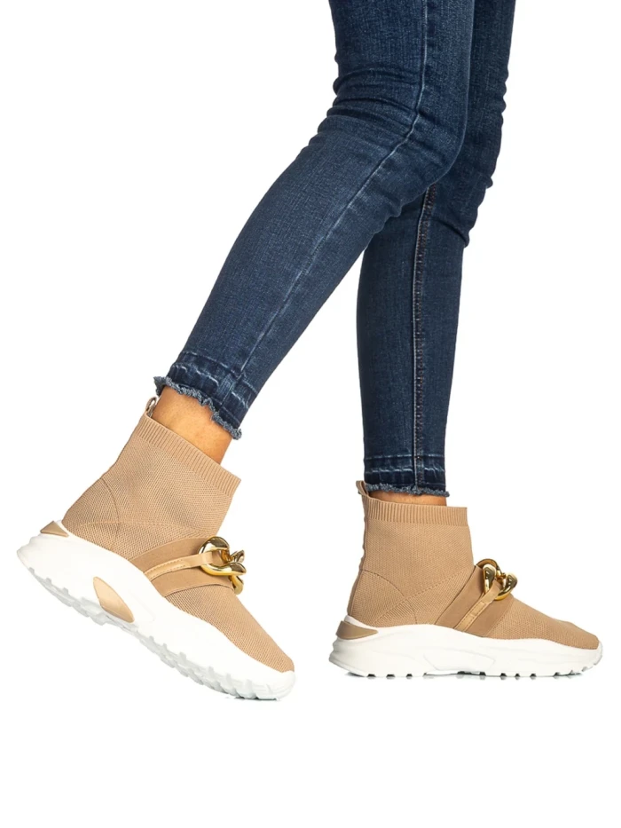 Дамски спортни обувки Amalida бежови