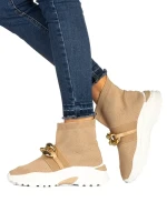 Дамски спортни обувки Amalida бежови