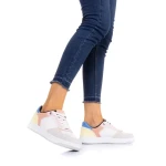 Дамски спортни обувки Aimee бели с розово