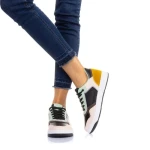 Дамски спортни обувки Aimee черни с камел