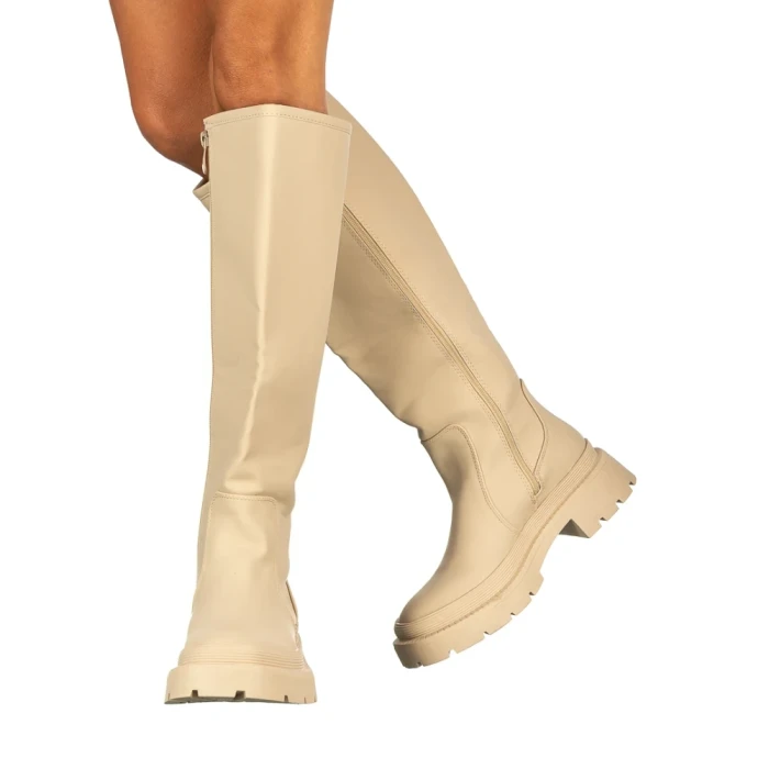 Дамски чизми Dorya бежови