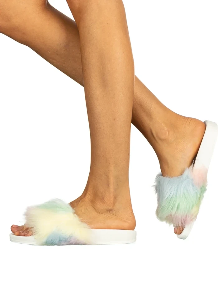 Дамски чехли Clorys бели