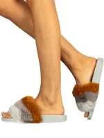 Дамски чехли Drima сиви