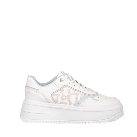 Дамски спортни обувки Asiona бели със синьо