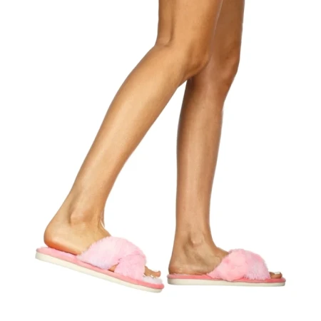 Дамски пантофи Zaya в розово с лилаво