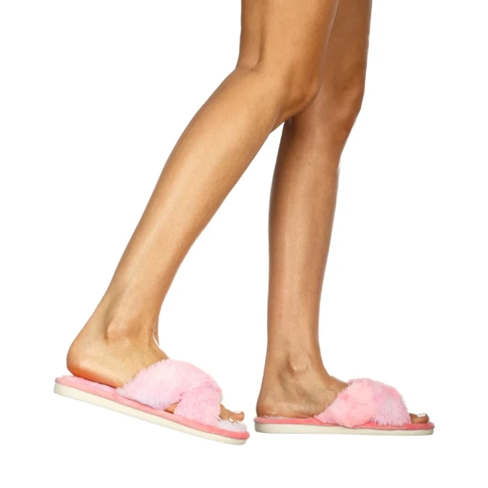 Дамски пантофи Zaya в розово с лилаво