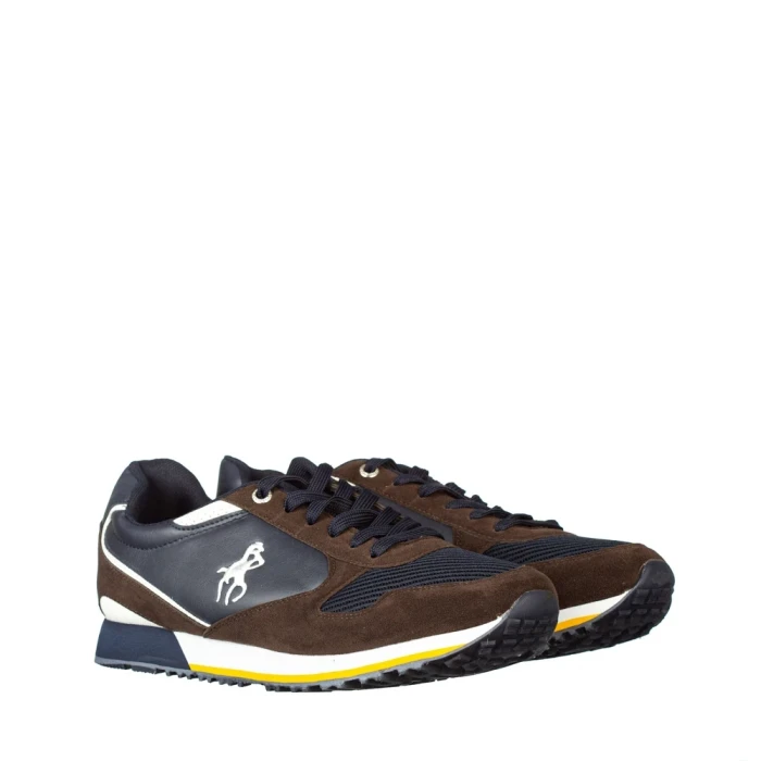 Мъжки спортни обувки Gionopol сини с кафяво