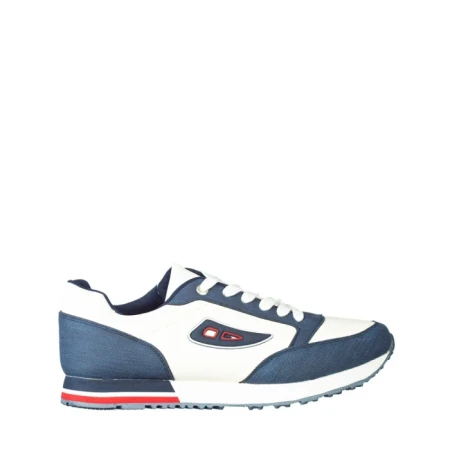 Мъжки спортни обувки Cibin бели със синьо