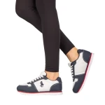 Дамски спортни обувки Corny бели със синьо