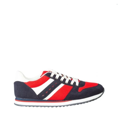 Мъжки спортни обувки Ginni червени със синьо