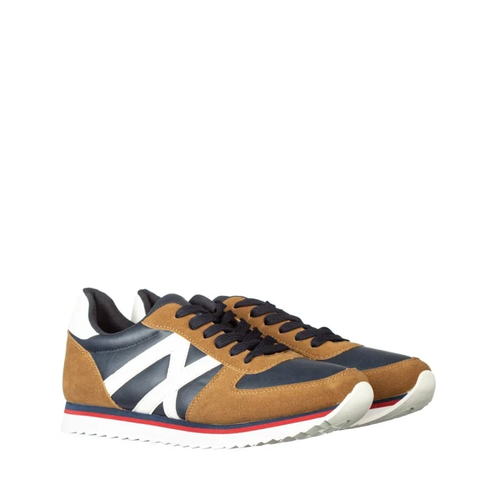 Мъжки спортни обувки Kelim сини с камел