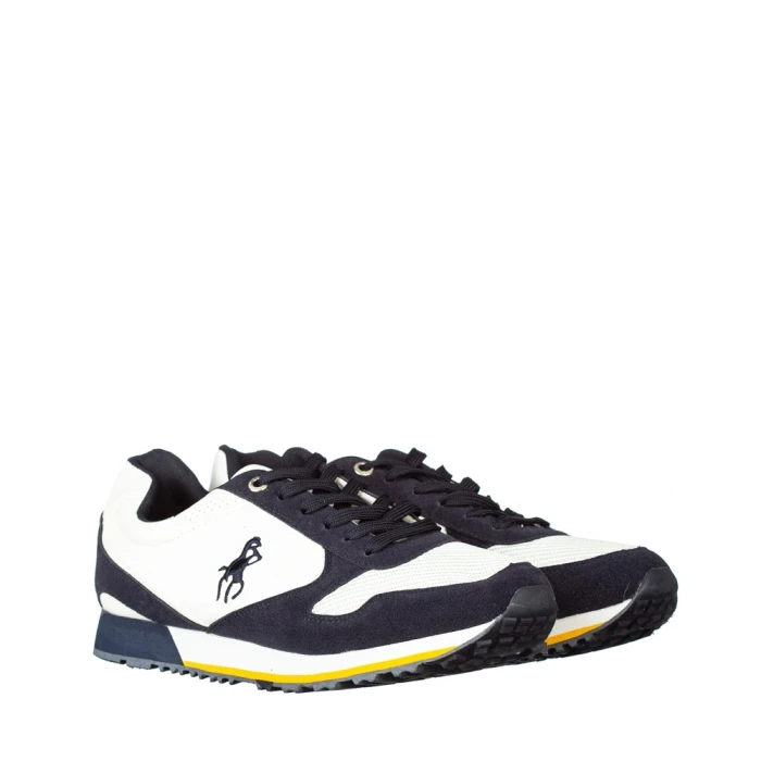 Мъжки спортни обувки Gionopol бели със синьо