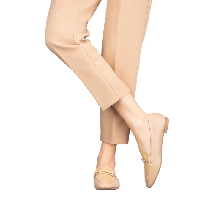 Дамски мокасини Rezim бежови