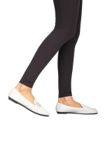 Дамски мокасини Komi бели