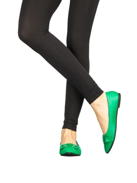 Дамски балерини Omiza зелени