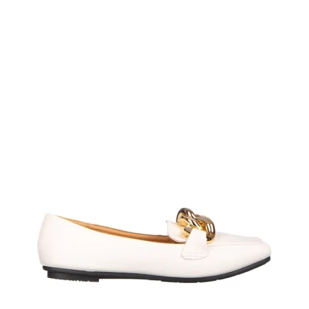 Дамски мокасини Gionia бели