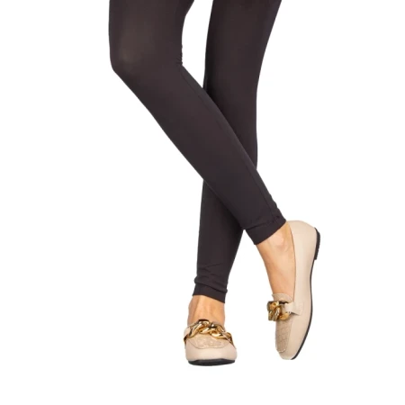 Дамски мокасини Gionia бежови