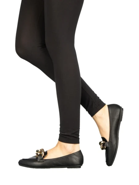 Дамски мокасини Gionia черни